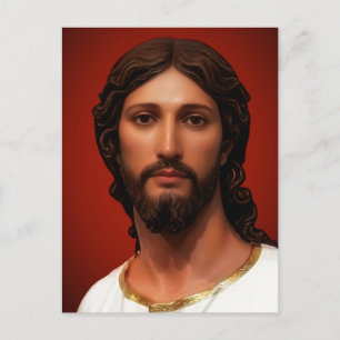 Postal Cabeza de Cristo por Mark Edward Westerfield según