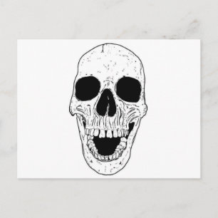 Postal Cabeza de esqueleto