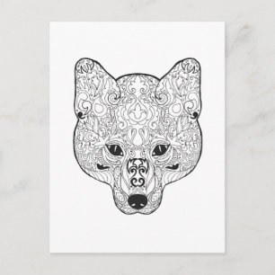 Postal Cabeza de Fox inspirada