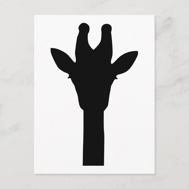 Postal Cabeza de Giraffe (Anverso)