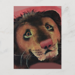 Postal cabeza de león de juguete