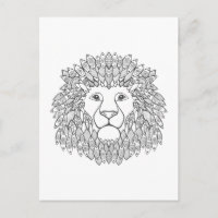 Cabeza de león inspirada