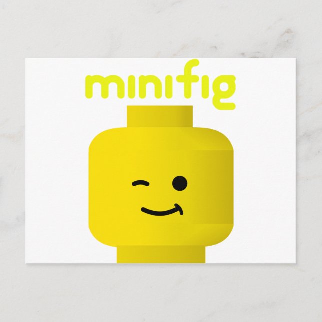 POSTAL CABEZA DE MINIFIG (Anverso)