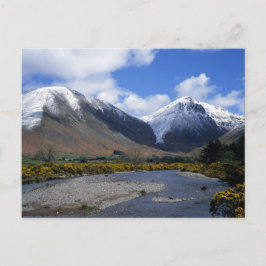 Postal Cabeza de nieve y primavera Wasdale Cumbria Inglat