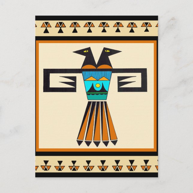 Postal Cabeza de pájaro gemela del suroeste (Anverso)