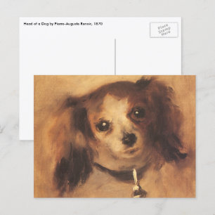 Postal Cabeza de perro de Pierre Renoir, Bella Artes de l
