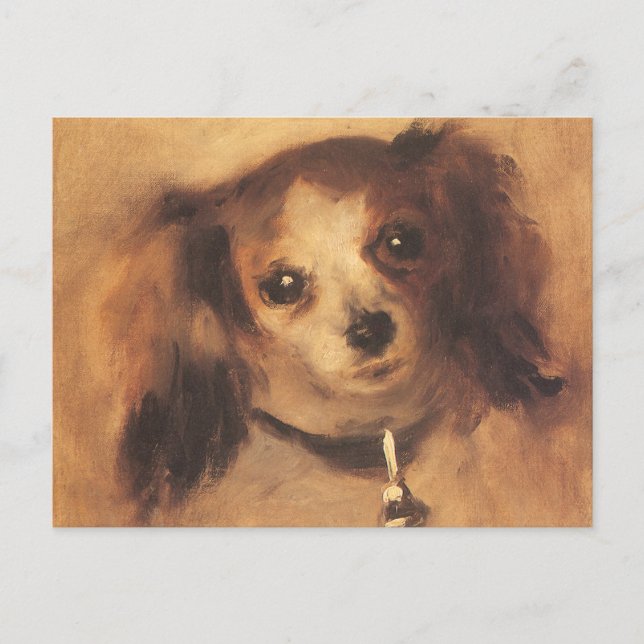 Postal Cabeza de perro de Pierre Renoir, Bella Artes de l (Anverso)