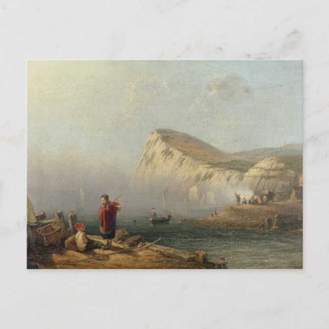 Postal Cabeza de playa, 1850 (aceite sobre lienzo) (Anverso)