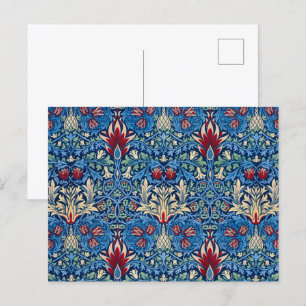 Postal Cabeza de serpiente, fondo de pantalla de flores d