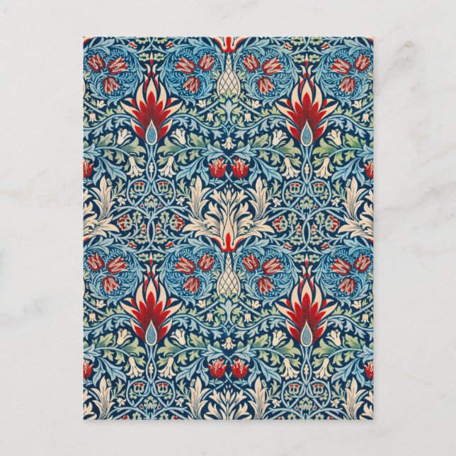 Postal Cabeza de serpiente, William Morris (Anverso)