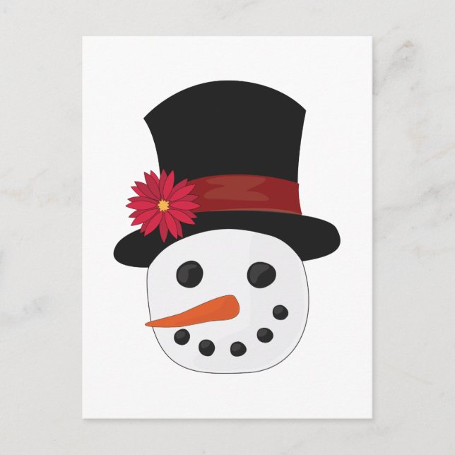 Postal Cabeza de Snowman (Anverso)