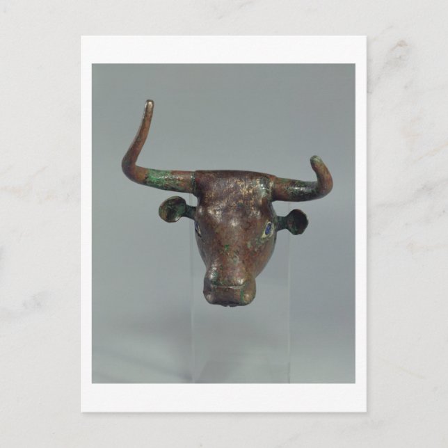 Postal Cabeza de toro, con inscripción Royal Sumerian, (Anverso)