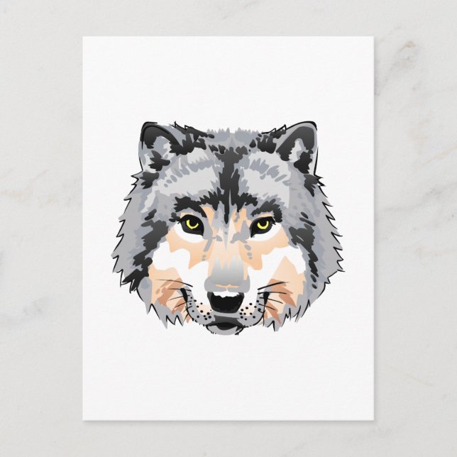 POSTAL CABEZA DE WOLFS (Anverso)