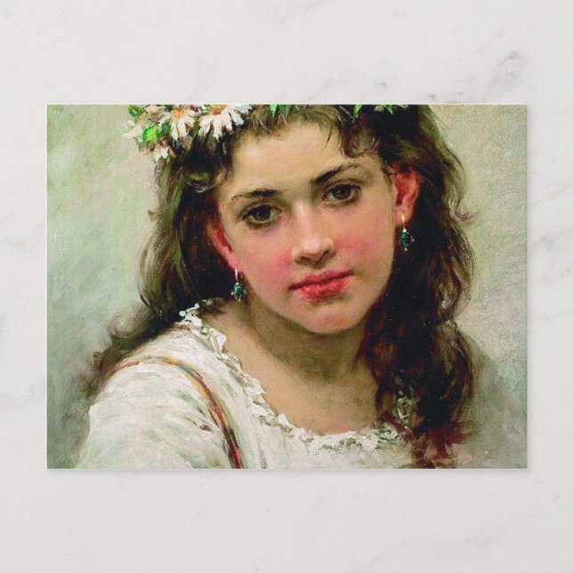 Postal Cabeza del chica (Anverso)