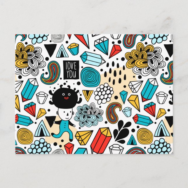 Postal Cabeza loca (Anverso)