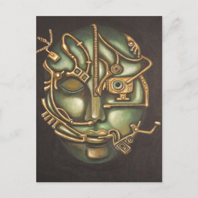 Postal Cabeza metalizado (Anverso)