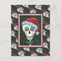 CABEZA MUERTA SANTA SKULL, NAVIDADES SKELETON HUMO
