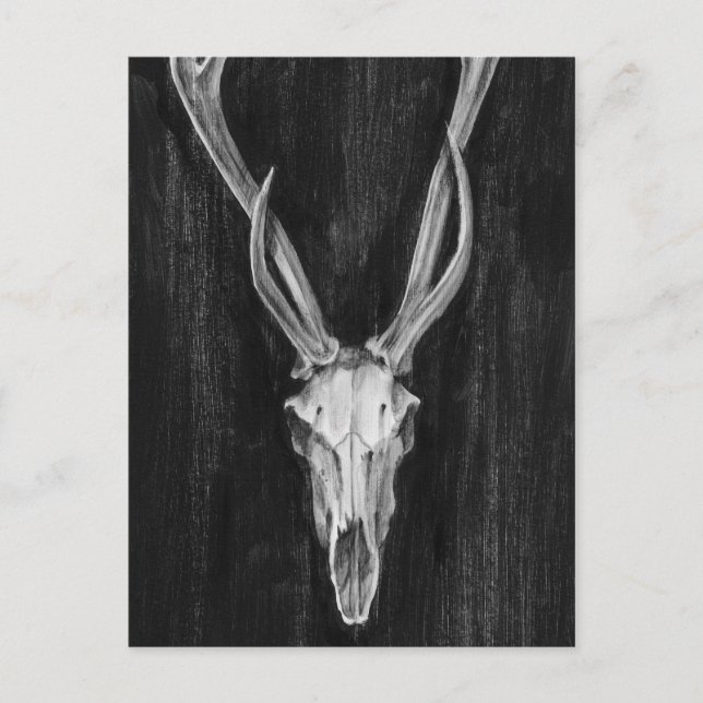 Postal Cabeza Rustic Deer Animal (Anverso)