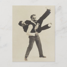 Postal Cabeza sobre los talones