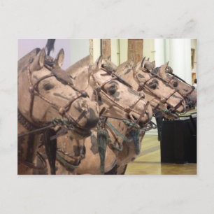 Postal cabezas de caballo de bronce xi'an