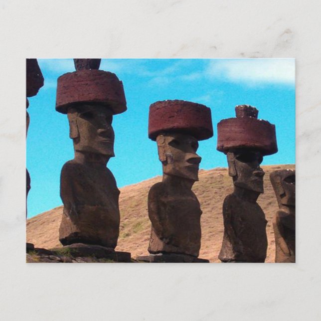 POSTAL CABEZAS DE HABLACIÓN DE LA ISLA ORIENTAL (Anverso)