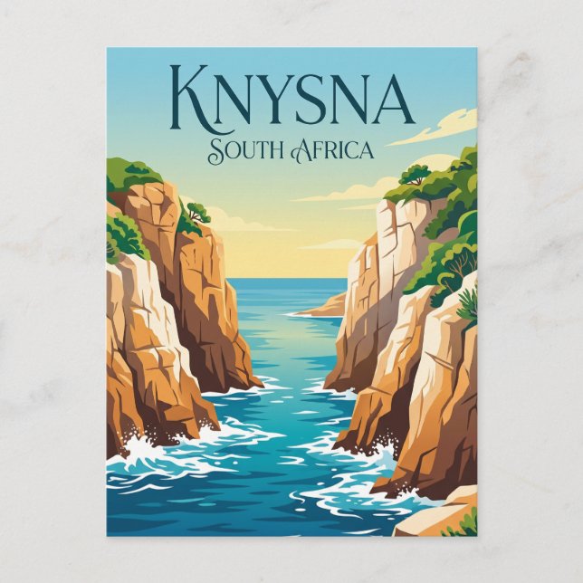 Postal Cabezas de Knysna Sudáfrica (Anverso)