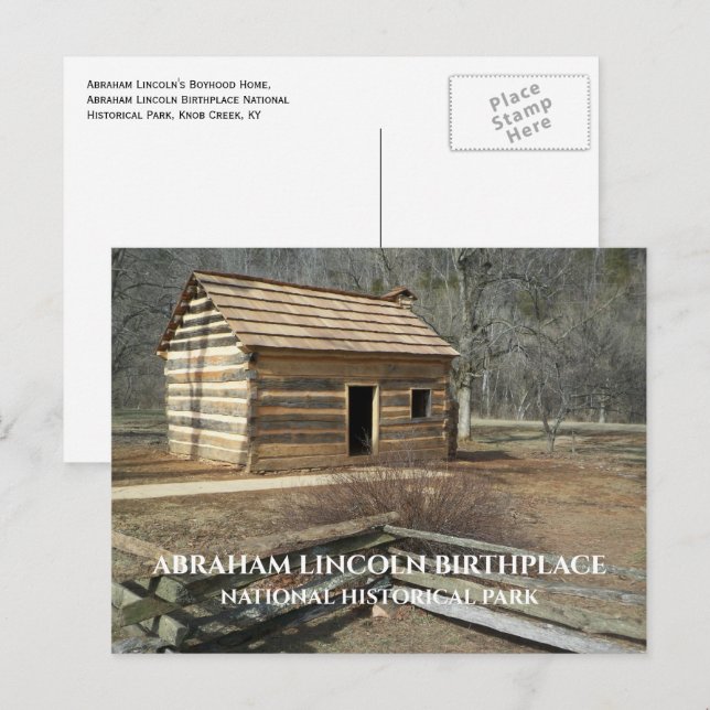 Postal Cabina, Abraham Lincoln NHP, KY (Anverso / Reverso)