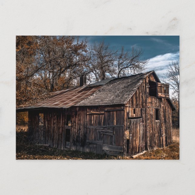 Postal Cabina De Granja Rural O Barrio Antiguo (Anverso)