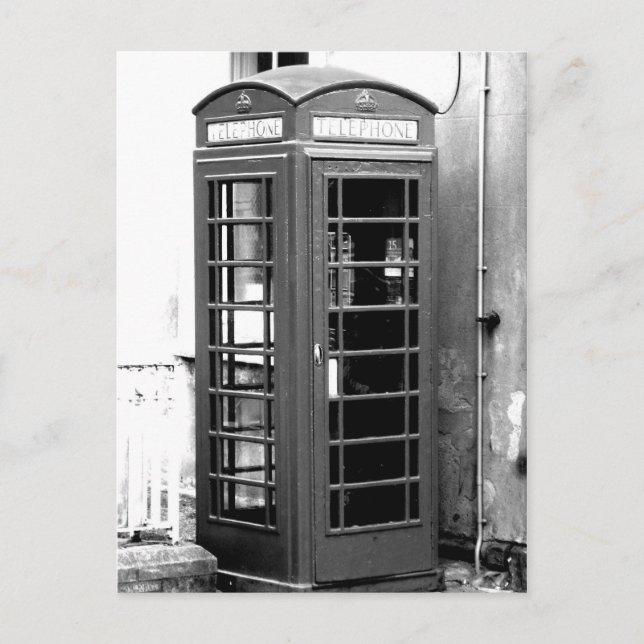 Postal Cabina de teléfono en inglés (Anverso)