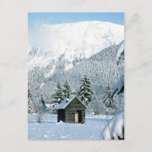 Postal Cabina en la Nieve