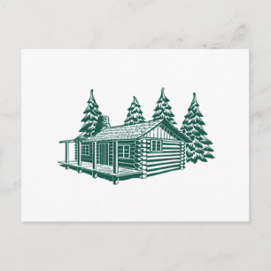 Postal Cabina en los bosques...