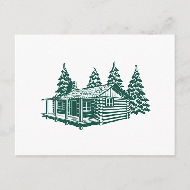 Postal Cabina en los bosques... (Anverso)