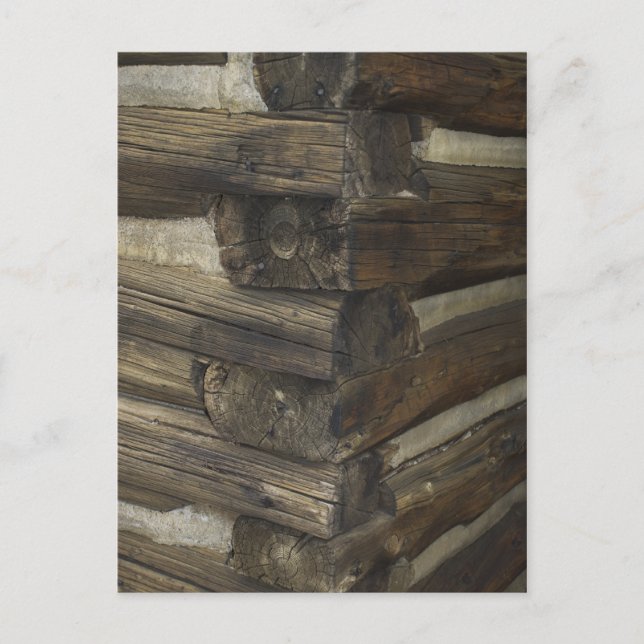 Postal Cabina Pioneer de Madera (Anverso)