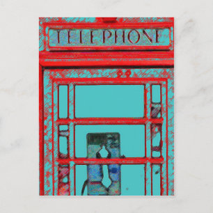Postal Cabina telefónica de estilo británico
