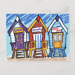 Postal Cabinas de playa