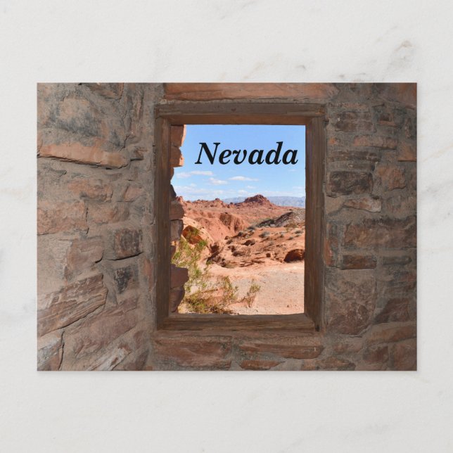 Postal Cabinas interiores con vistas al Valle del Fuego (Anverso)