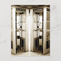 Cabinas telefónicas antiguas fotografía