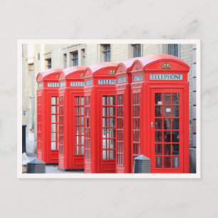 Postal Cabinas telefónicas de Londres Foto de bienvenida 