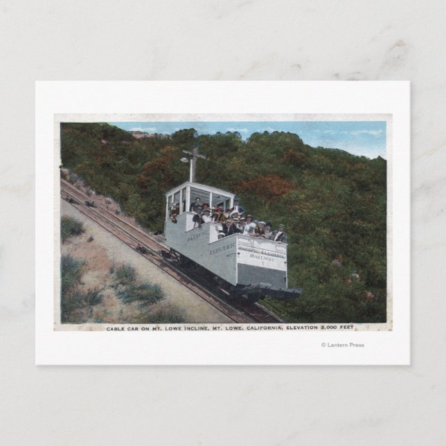 Postal Cable Car on Incline View (Anverso)