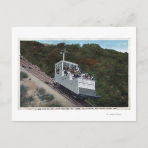 Postal Cable Car on Incline View