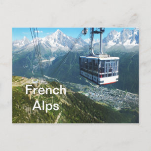 Postal Cable sobre Chamonix