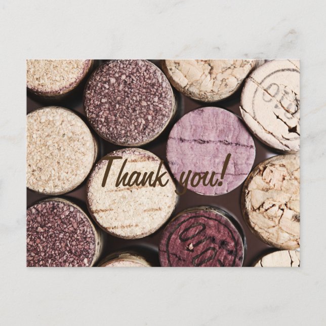 Postal Cables de botellas de vino rojo (Anverso)