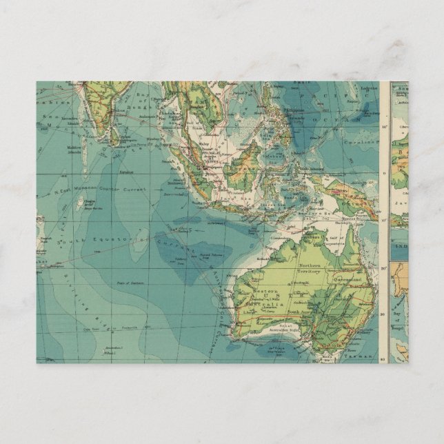 Postal Cables del Océano Índico, estaciones inalámbricas (Anverso)