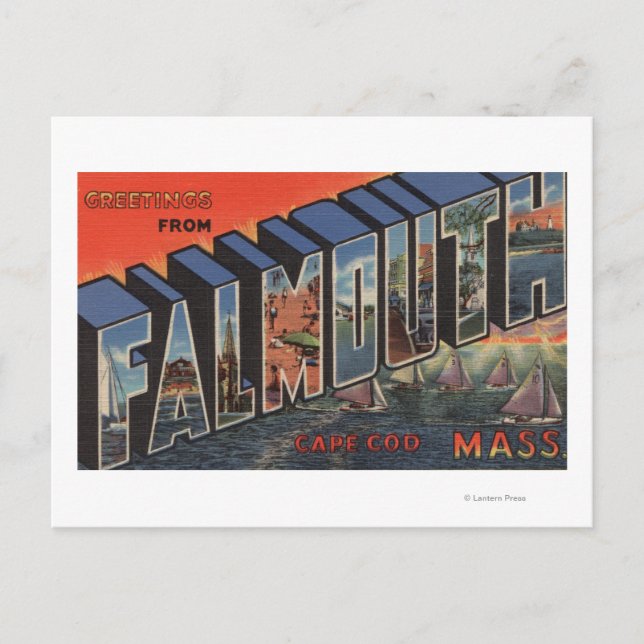 Postal Cabo Cod, Massachusetts (Falmouth) (Anverso)