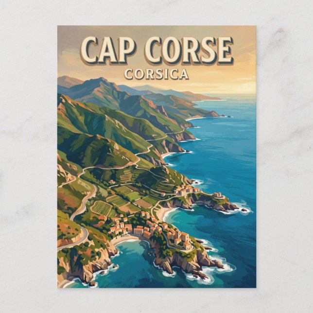 Postal Cabo Corse Francia (Anverso)