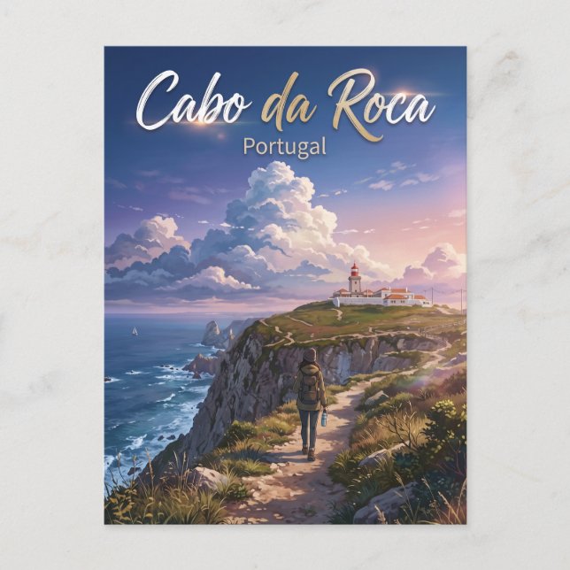 Postal Cabo da Roca Portugal (Anverso)