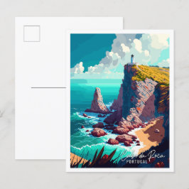Postal Cabo da Roca Portugal Viaje artístico