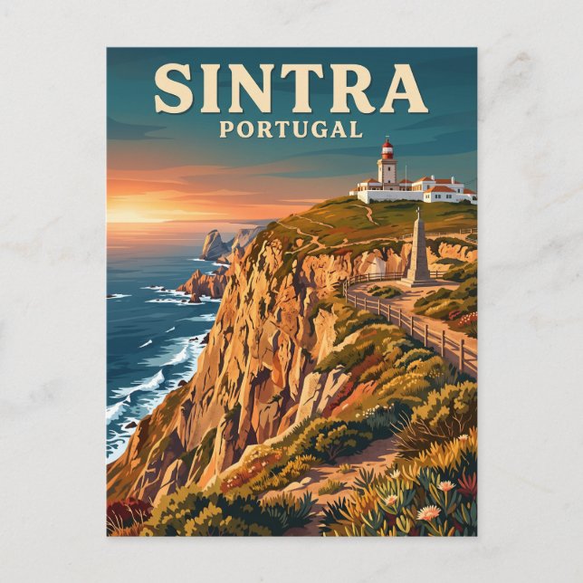 Postal Cabo da Roca, Sintra, Portugal (Anverso)