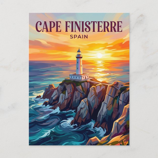 Postal Cabo Finisterre España (Anverso)