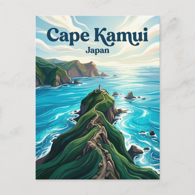 Postal Cabo Kamui Japón (Anverso)